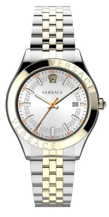 versace hellenyium silver dial automatic men& 39|Versace hellenyium silver.